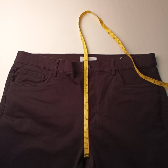 Loft Jeans Size 32/14T High Rise Tapered Leg Black Color - Picture 7 of 9